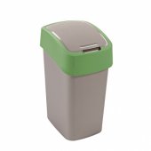 Curver Pacific Flip recycling garbage can tilting 10L green (