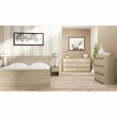 Topeshop Szafka komoda stolik nocny 2 szuflady m2 sonoma (M2 SONOMA)