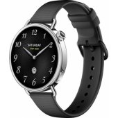 Watch S4 41mm Fluororubber Strap Black