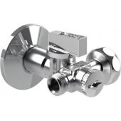 Arco Zawór kątowy Dual z ﬁltrem bez nakrętki antykamienny 1/ 2"x3/ 8"x3/