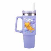 Minecraft Purple 900 ml Insulated Cup with Straw