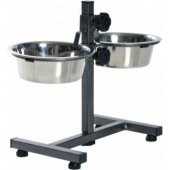Trixie reguliuojamas dubenėlių stovas 2x1.8L