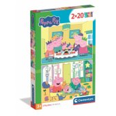 Dėlionė 2x20 Super Color PEPPA PIG | Clementoni 24831 | 3+