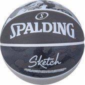 Spalding Spalding Sketch šokinėjimo kamuolys 84382Z, juodas, 7 dydis