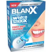 BlanX Whitening System White Shock dantų pasta 50 ml+LED Bite