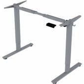ERGO FIT rašomasis stalas su 1 varikliu 120x60xA71,5-116cm ąžuolas/ sidabro pilka