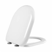 LA072771PEU7 Anti-bac D-shaped Toilet Seat, White