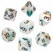 REBEL RPG Dice Set - Acrylic - Ore Gold