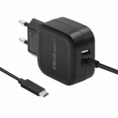 Charger 17W 5V 3.4A USB + USB typ C Black