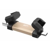 250GB DS72 Dual USB-C USB-A 3.2 auksinė