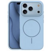"Silicone Thin Mag Case Apple iPhone 17 Pro Max" Light Blue