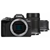 „EOS-R50“ + „RF-S 18-45mm IS STM“ + „RF-S 55-210mm IS STM“ juodas