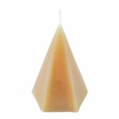Smėlio spalvos žvakių piramidė 12x7x7cm