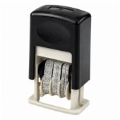 Automatinis reguliuojamas biuro datos antspaudas, juodas