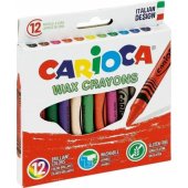 Carioca vaškinės kreidelės, 12 spalvų (386436)