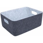 Lido iš veltinio 33x25xH14cm tamsiai pilka
