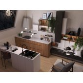 BLACK NERO MATT MAGNETIC 1.5-BOWL GRANITE SINK