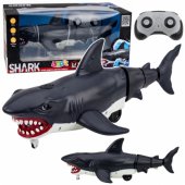 RC Shark Remote Controlled Rides, Moves Tail, Lights, Smoke Effect, Bl
