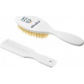 Ackuku Natural Bristle Brush + Comb