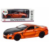 Sportinis automobilis, metalinis, frikcinė pavara, atidaromos dalys, 1:24, oranžinis
