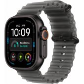 49 mm permatomas juodas Ocean Band ilgintuvas, juodo titano apdaila