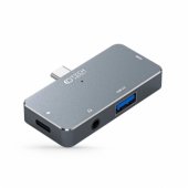 HUB V6 USB-C HDMI PD100W 3.5mm Grey