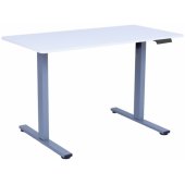 ERGO FIT stalas su 1 varikliu 120x60xA71,5-116cm baltas/ sidabro pilka
