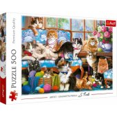 Trefl Puzzle 500 elements Cat family