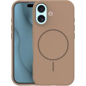 "Silicone Thin Mag Case Apple iPhone 17" Brown