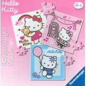 3 viename Hello Kitty dėlionė