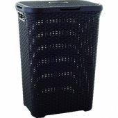 Curver Style 144873 skalbinių krepšys 60 l, kvadratinis, rudas rotangas