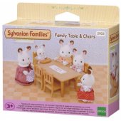 _6918939 Epoch Sylvanian Families Figure Dining room set table and cha
