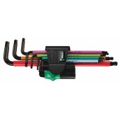 Wera 950/ 7 Hex-Plus Multicolour Magnet 1 – L formos raktų rinkinys, metrinis, BlackLas