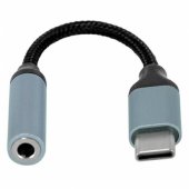 Adapter USB-C 3,5mm Black/ Silver