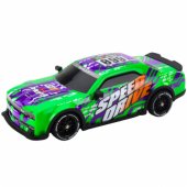 RC nuotoliniu būdu valdomas sportinis automobilis, šviečiantis driftinis kėbulas, žalias