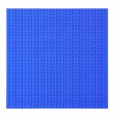 Construction Board for Building Blocks, Navy Blue, 25.5x25.5 cm