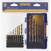Irwin IRWIN Drill Set of 15pcs. HSS TiS 1.5mm, 2mm, 3.5mm, 4mm, 4.5m