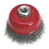 Verto M-14 wire butt brush 75mm (62H110)