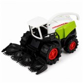 Set of Agricultural Vehicles Tractor Forage Harvester Trailers Transpo