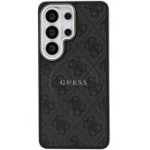 PU Leather 4G Gold Frame Magnetic Case Galaxy S26 Ultra Black