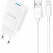 A4EU USB-A 2.1A + USB-A - Lightning White