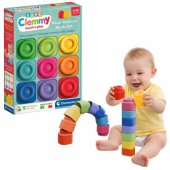 Clemmy Magic Rainbow Blocks 9 Pieces Soft Sensory Clementoni 17604