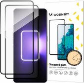 Visiškai klijuojamas grūdintas stiklas Realme GT Neo 5/ GT3, juodas, 2 vnt.