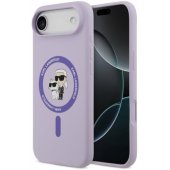 "Liquid Silicone Karl and Choupette MagSafe iPhone Air" Purple