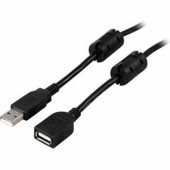 Prailginimo kabelis USB-A 2.0 2m juodas