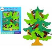 LeanToys Wooden Birds Forest Tree DIY Wooden Puzzle Blocks Tr�.