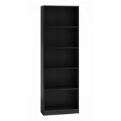 Topeshop 40 cm lentyna, lentyna-spintelė knygoms ir segtuvams, juoda