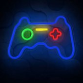 _4784547 Neon PLEXI LED žaidimų pultas, įvairiaspalvis FPNE03X Forever Light