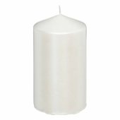 CANDLE SATIN WHITE 335G