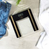 SA00550BGCFAS Glass Analyser Bathroom Scale Black/ Gold